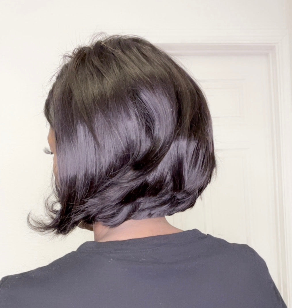 Human Hair Short PreCut Bob 13x4 Lace Front Wig Swinging Bob