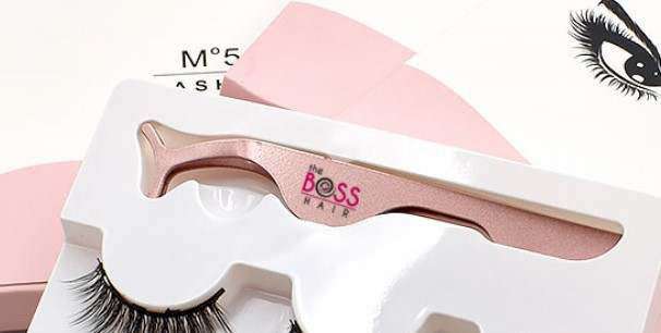 Magnetic Eyelashes 3 Pair w/Liner & Lash Applicator Tool The Boss Hair 15