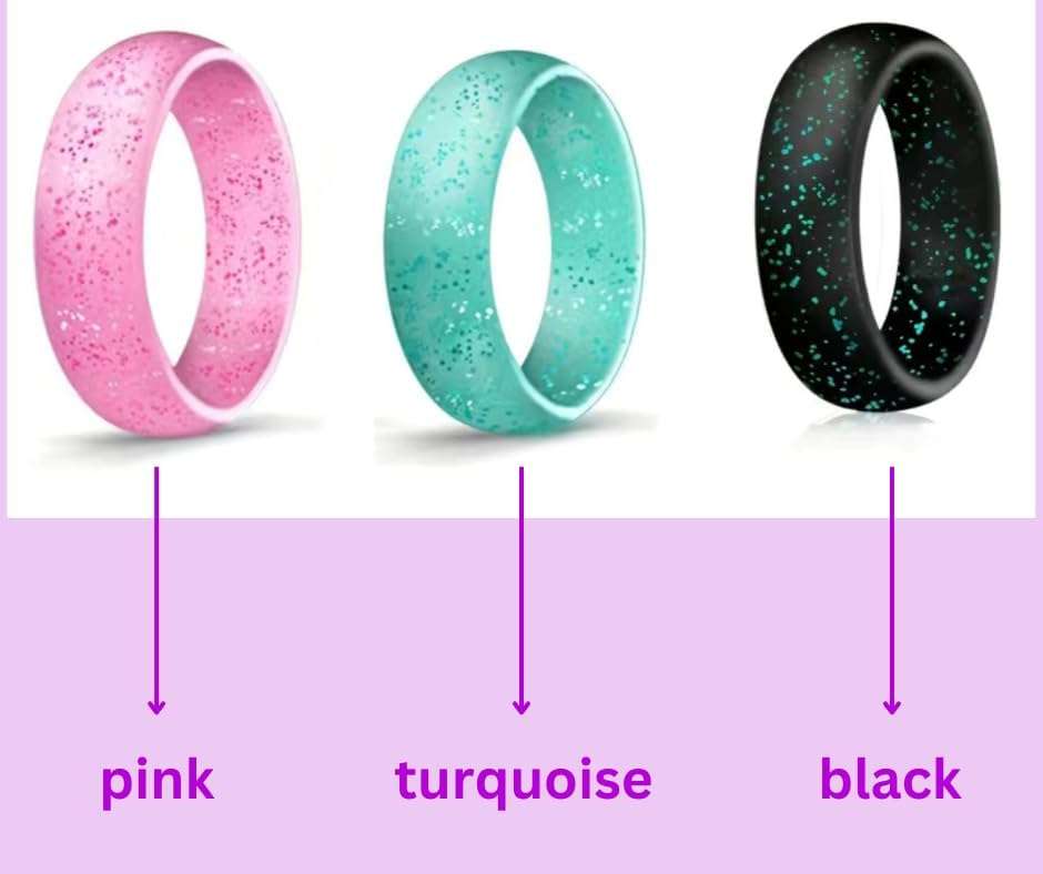 Outdoor Sport Silicone Wedding Band Etched Floral Vine for Him and Her Thin Comfortable Durable Flexible Fashion Finger Rings Stackable for Physical Activity (Amazon) The Boss Hair 14