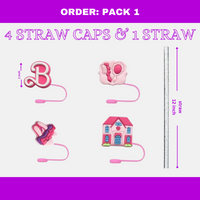 Straw Cover Cap Reusable Drinking Straw Covers