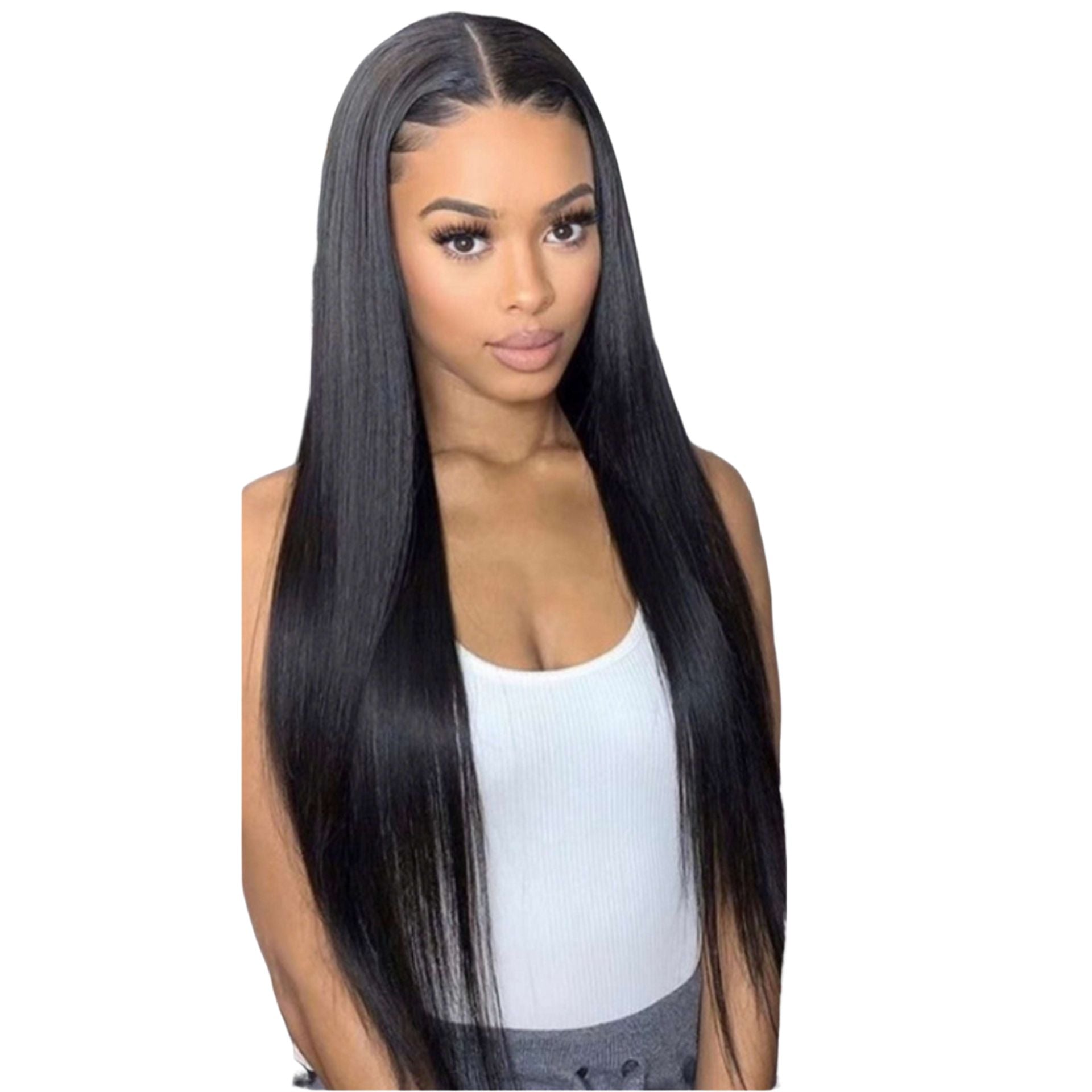 13x4 Full Frontal Lace Front Wig Straight Human Hair