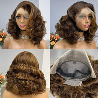 4/27 Body Curl Double Drawn Lace Front Wig