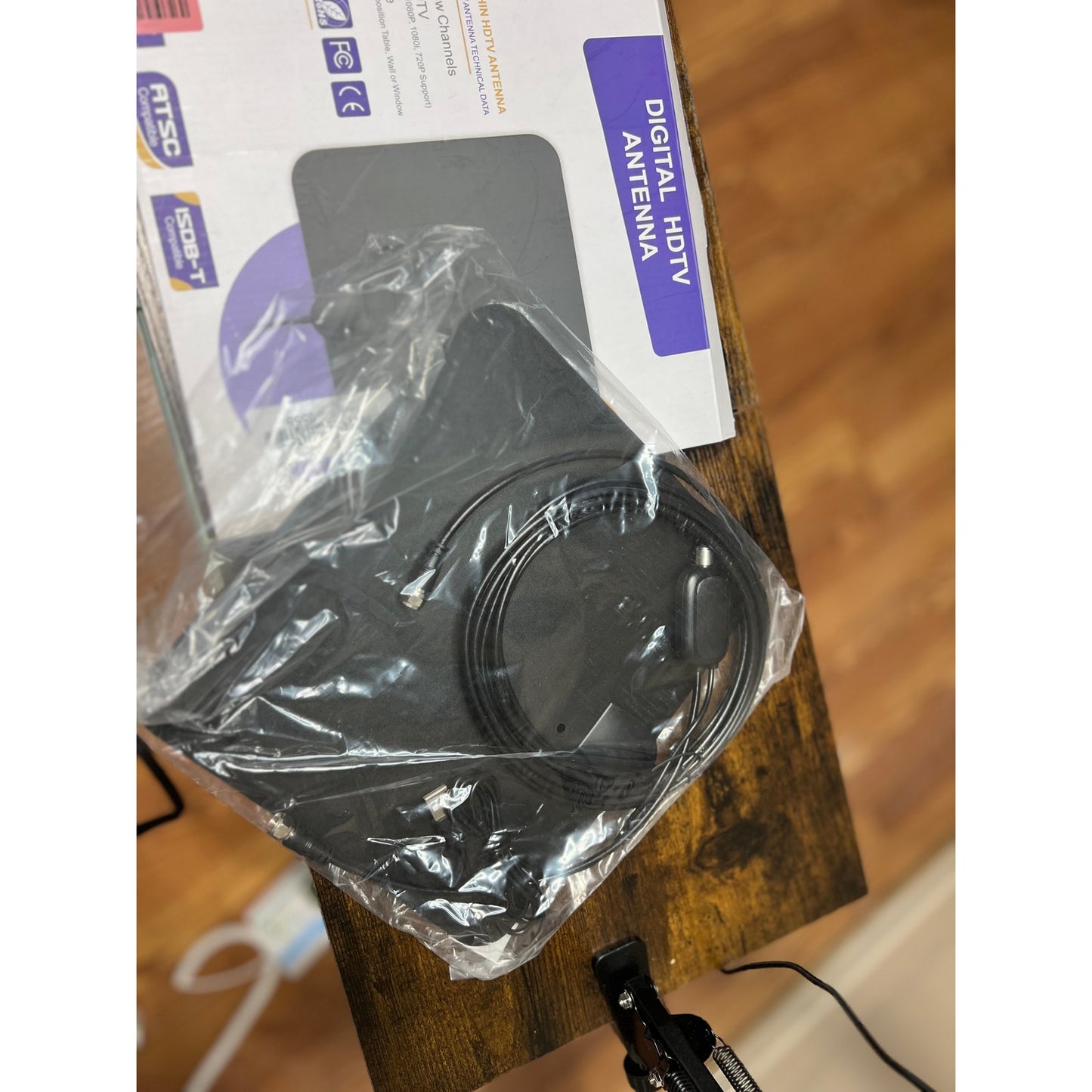 DAANT TV Antenna Indoor Long Range, Supports 4K 1080p Smart TV Signal -Black