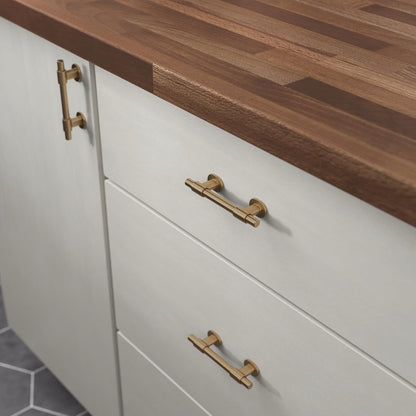 Franklin Brass 3 Pack Champagne Bronze Gold Cabinet Handles Adjustable Drawer