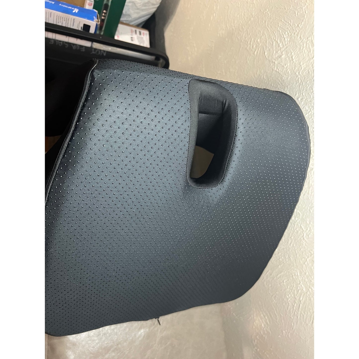 Ergonomic Memory Foam Seat Cushion for Tailbone Pain Relief,Black
