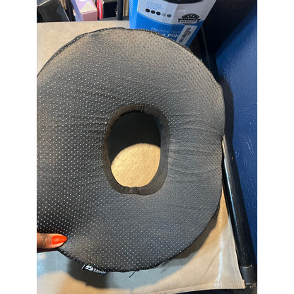 5 STARS UNITED Donut Pillow Hemorrhoid Tailbone Cushion–Large CushioN,Black Mesh