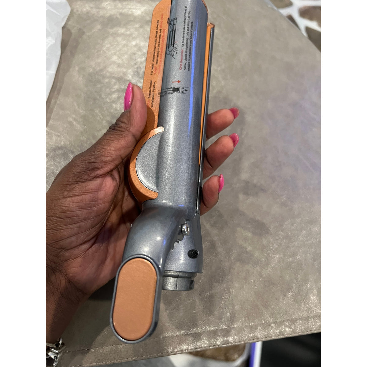 Ndoge Airflow Attachment Compatible With Dyson Airwrap, Hair Smooth Attac-Copper