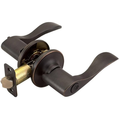 Design House Springdale Keyed Entry Exterior Door Lever Handle Oil-Rubbed Bronze