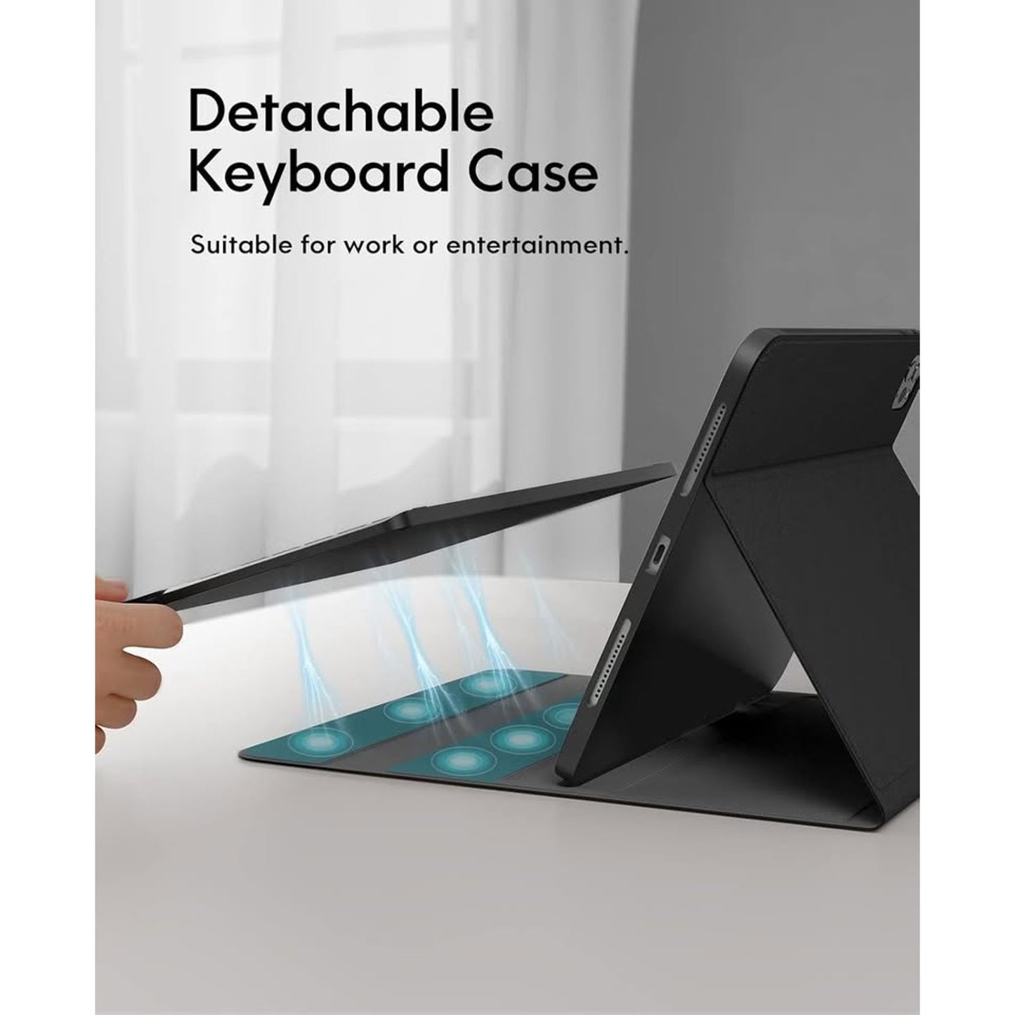 CHESONA For IPad Air 11 Inch Case With Keyboard M3/M2 (2025/2024), 7-Color Back