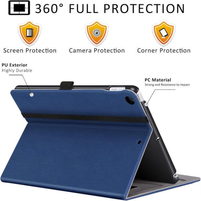 ZtotopCases For New IPad 9th/8th/7th Generation Case, Premium PU Leath,Navy Blue