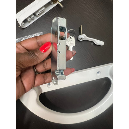 HILLMASTER Sliding Glass Door Handle With Mortise Lock And Key Cylinder,Patio