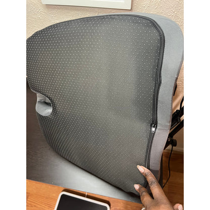 Car Seat Cushion Office Chair Cushion with Lumbar Support Pillow-GRAY