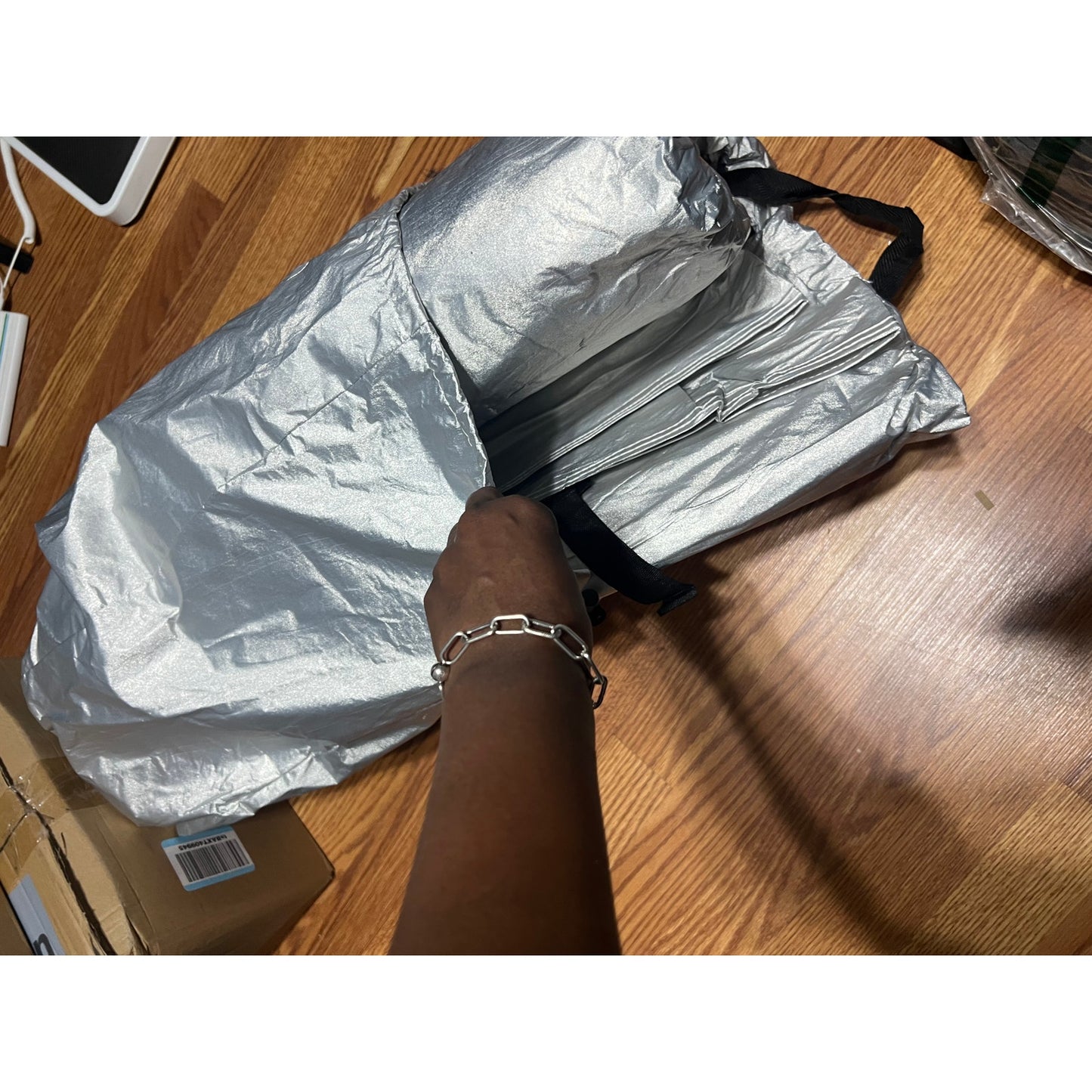 TUCAREST 6-Layers Premium Full Car Cover Hard Shell Zipper Design-Silver