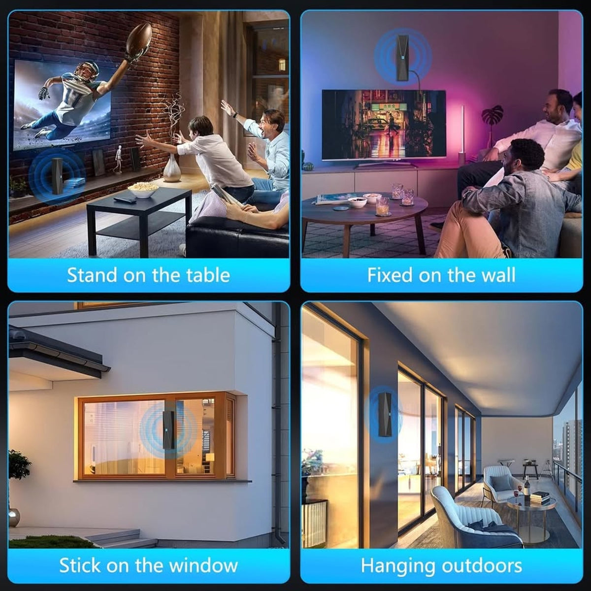 2025 Antenna For Smart TV For Local Channels,TV Antenna Indoor For Long Range