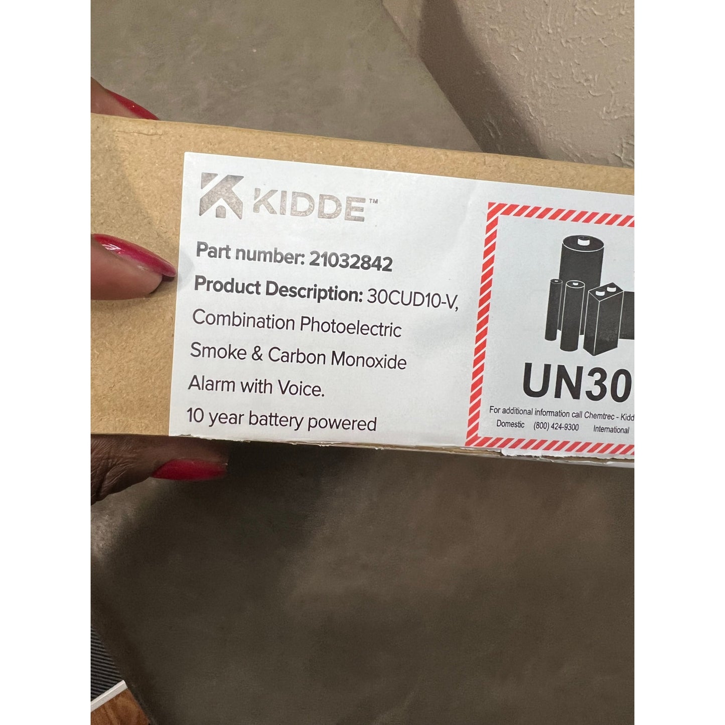 Kidde And Carbon Monoxide Detector, 10-Year Battery Powered, With Voice-1 Pack