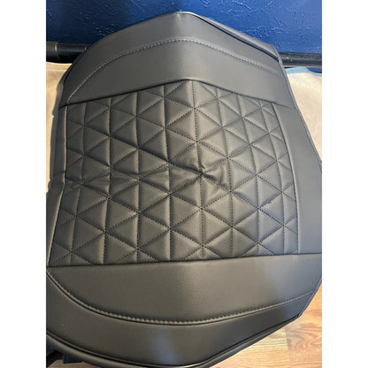 Black Panther Luxury Faux Leather Car Seat Cover Front Bottom Seat Cushion Cover