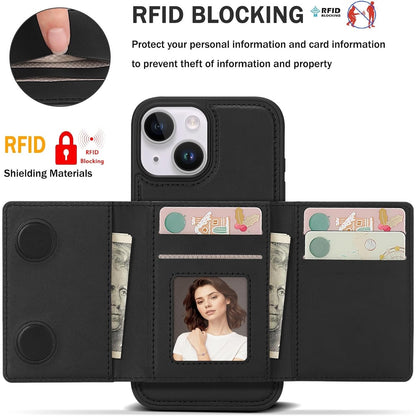 Godzoen For IPhone 14 Wallet Case, 2-In-1 Detachable Phone Case, Card HolderRFID