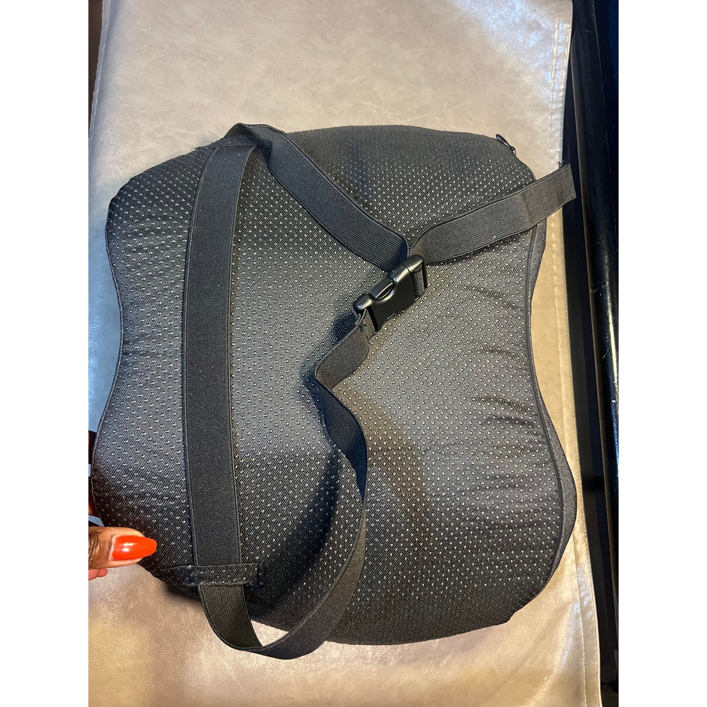 Lumbar Support Pillow For Car, Memory Foam Back Cushion For Lower Back Pain Relief, Ergonomic Car Seat Support With Breathable Airflow Channels For Driving, Office Chair, Wheelchair.