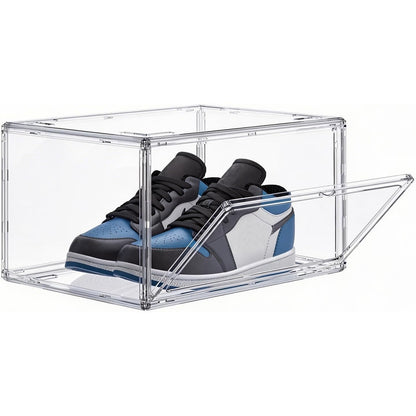 HIYOHIYO Acrylic Clear Shoe Storage Boxes Stackable For High-En-Size 14 (1-Pack)