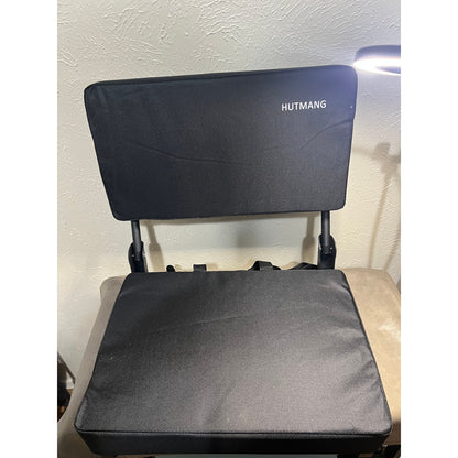 HUTMANG Swivel Backrest Stadium Seat, High-Density Cushion Bleacher Chair