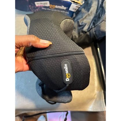 Doosmile Patented Head-Bobble-Preventing Ergonomic 360° Supporting Golden-Black