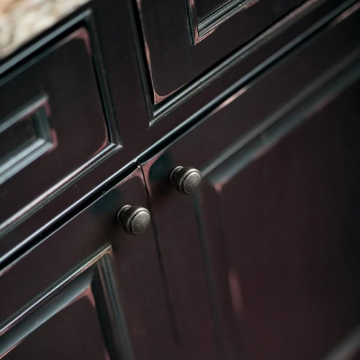 Goo-Ki 6 Pack Weathered Nickel Round Cabinet Knobs – Vintage Furniture Handles
