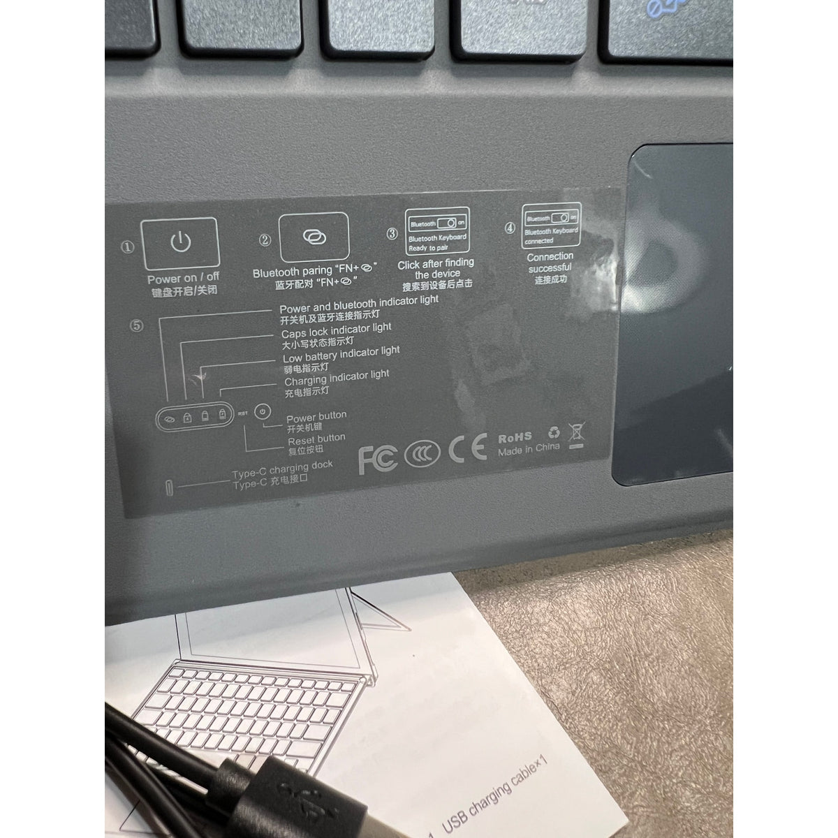 Keyboard for Microsoft Surface Pro Copilot+ (11th Edition) / Pro 11 / Pro 10/9 / 8 / X, 13 inch, Detachable Type Cover with Touchpad, Without Backlit & Pen Holder (Fossil)
