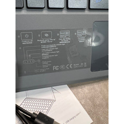 Keyboard for Microsoft Surface Pro Copilot+ (11th Edition) / Pro 11 / Pro 10/9 / 8 / X, 13 inch, Detachable Type Cover with Touchpad, Without Backlit & Pen Holder (Fossil)