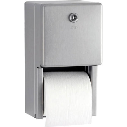 Bobrick Surface-Mounted Multi-Roll Toilet Paper Tissue Dispenser,Stainless Steel