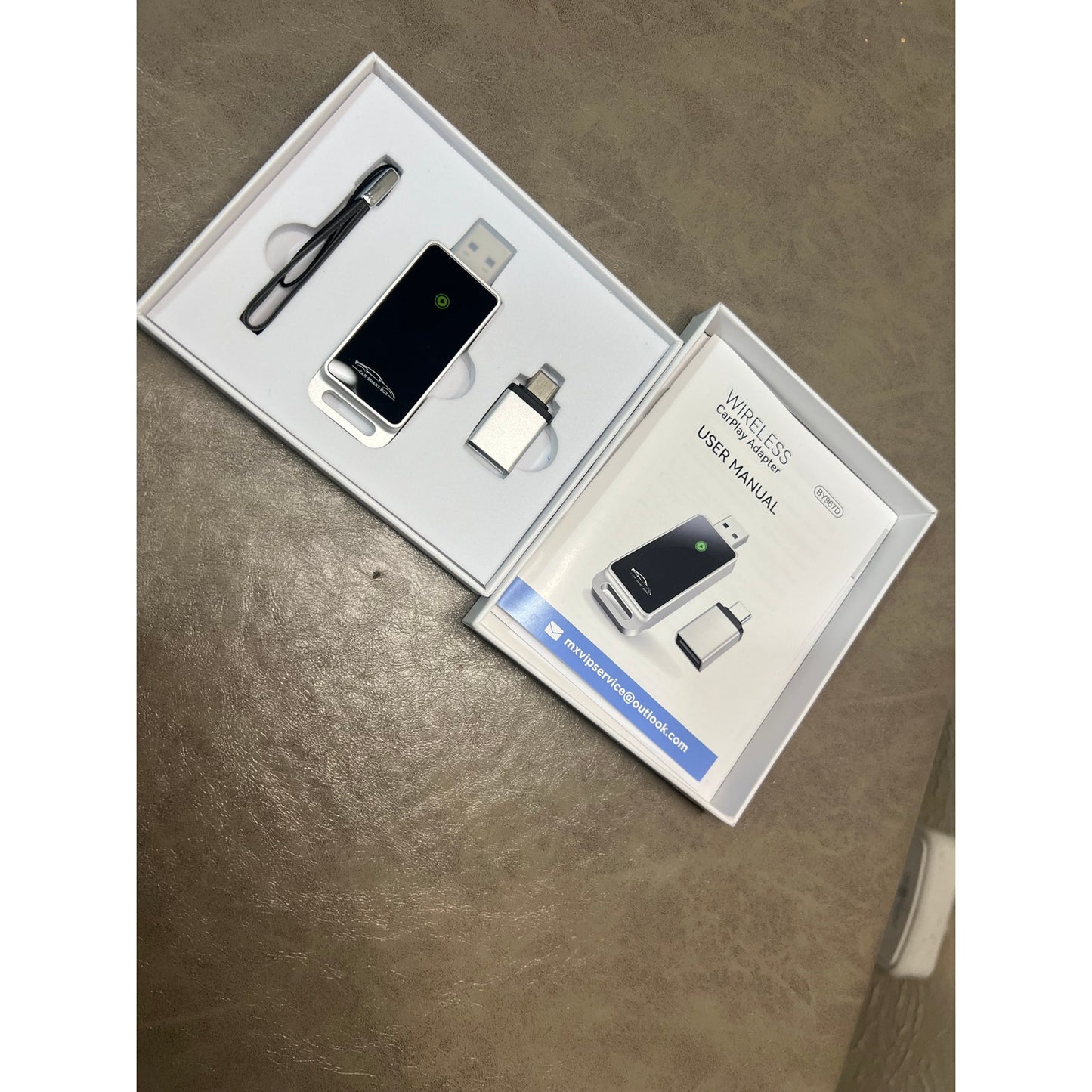 Vnilrgle Wireless CarPlay Adapter 2024 Upgrade, Plug And Play, No Latency, Converts Factory Wired To Wireless, Compatible With IPhone 6+ And 2015+ Cars, Bluetooth 2.4GHz And Wi-Fi 2.4+5.8GHz