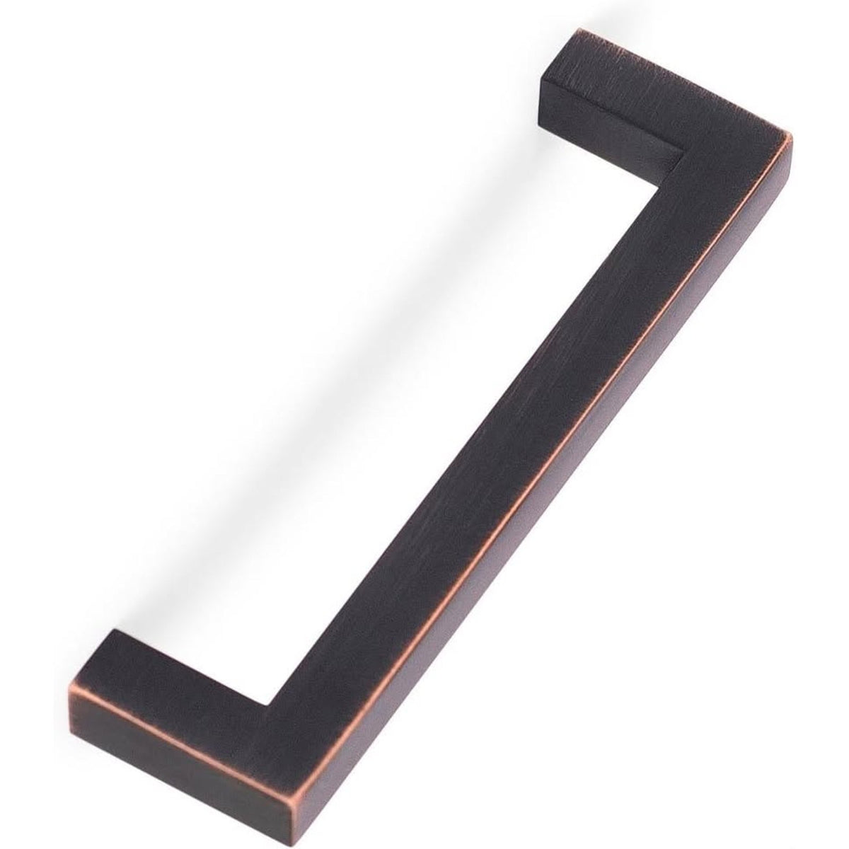 BirdRock Home Square Contemporary Handle - Oil Rubbed Bronze - 10 Pack - 3.75 In