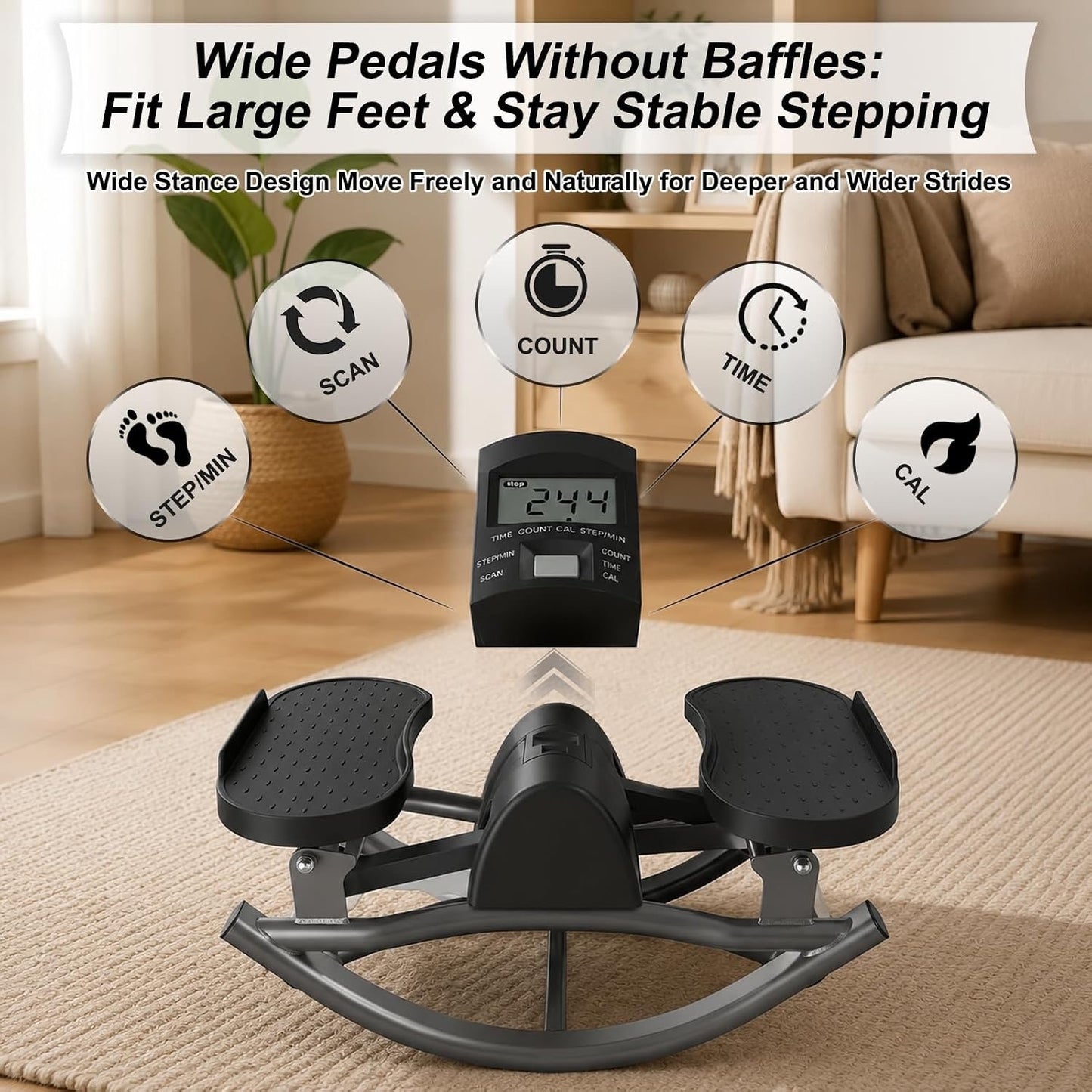 Rock Stepper, Rock Stepper Side To Side, Lateral Rocking Fitness Stepper Home