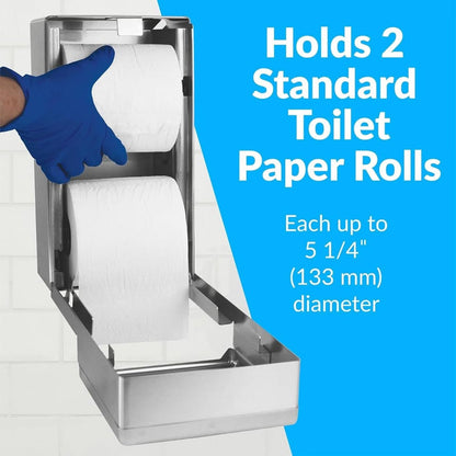 Bobrick Surface-Mounted Multi-Roll Toilet Paper Tissue Dispenser,Stainless Steel