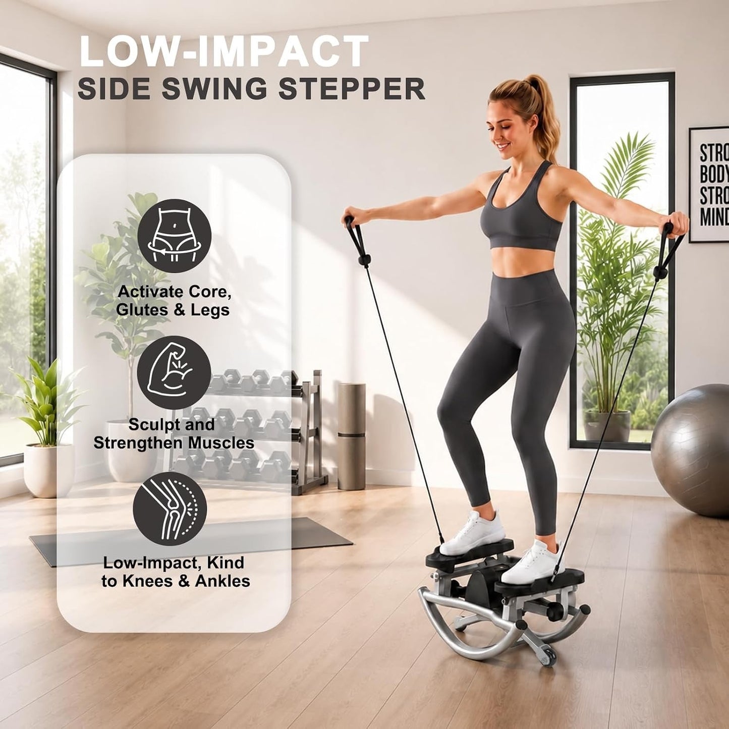 Rock Stepper, Rock Stepper Side To Side, Lateral Rocking Fitness Stepper Home