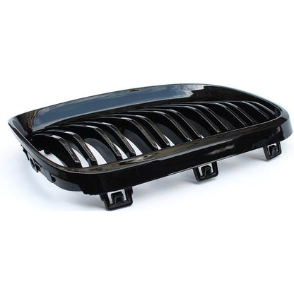 X AUTOHAUX Pair Front Kidney Grille Gloss Black For BMW E92 2007-2010 2 Door