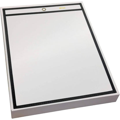 Better Office Products Shop Ticket Holders, 9 X 12 Inches, Both Sides Clear, Stitched Black