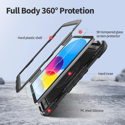 Ambison Case For IPad (A16) 11th/10th Generation 11''/10.9'' 2025/2022 (Black)
