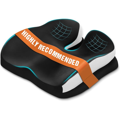Memory Foam Ergonomic Seat Cushion for Office Chairs Pain Relief