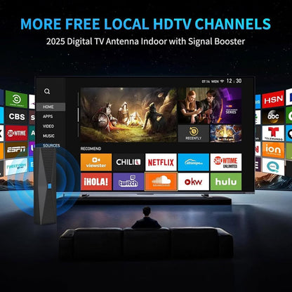 2025 Antenna For Smart TV For Local Channels,TV Antenna Indoor For Long Range