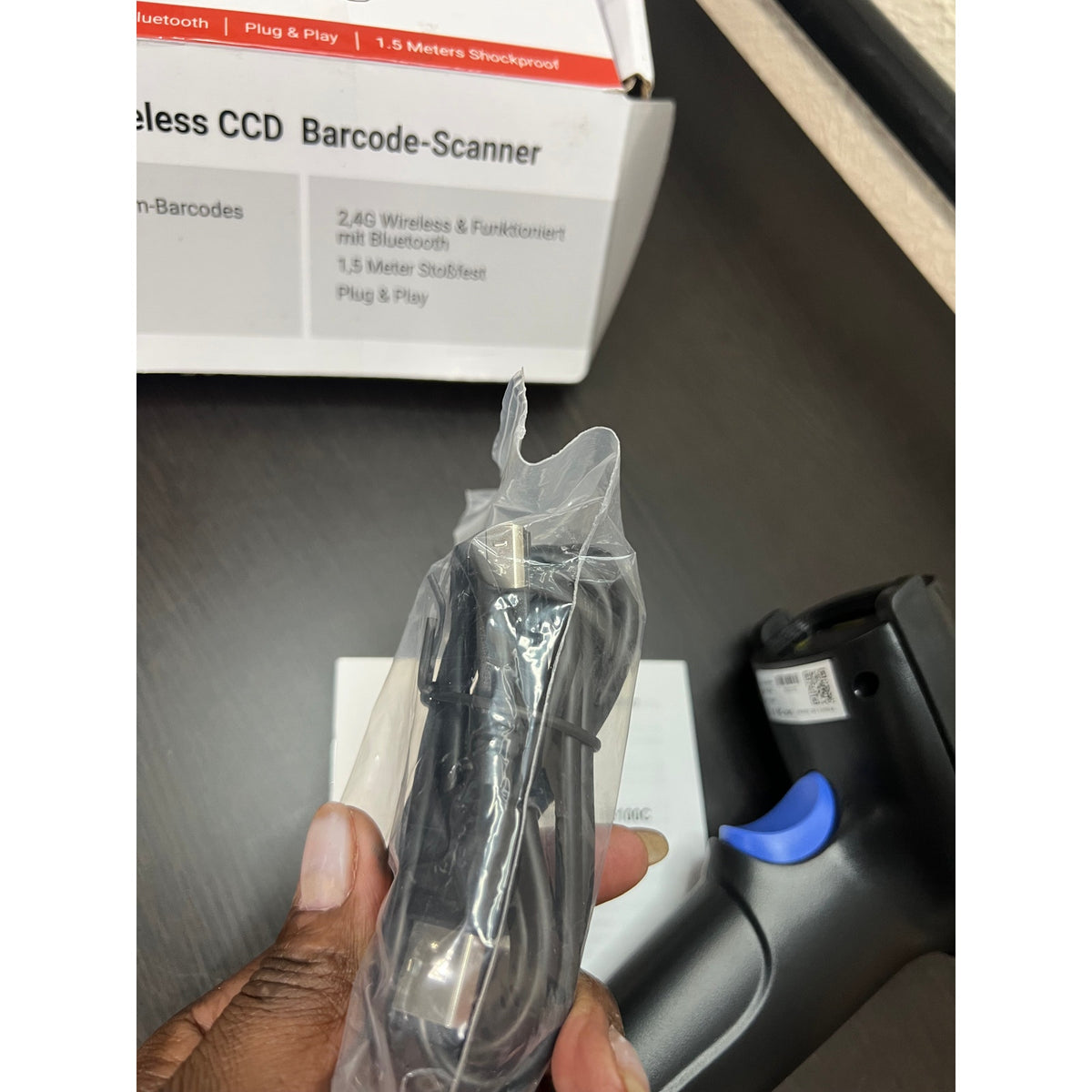 Tera Barcode Scanner 1D Wireless CCD: 2500 Pixel, Battery Indicator, T5100C