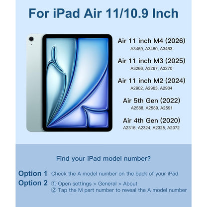 Harvopu Compatible With IPad Air 11 Inch & Air 5th/ Air 4th Gen (Navy Blue)