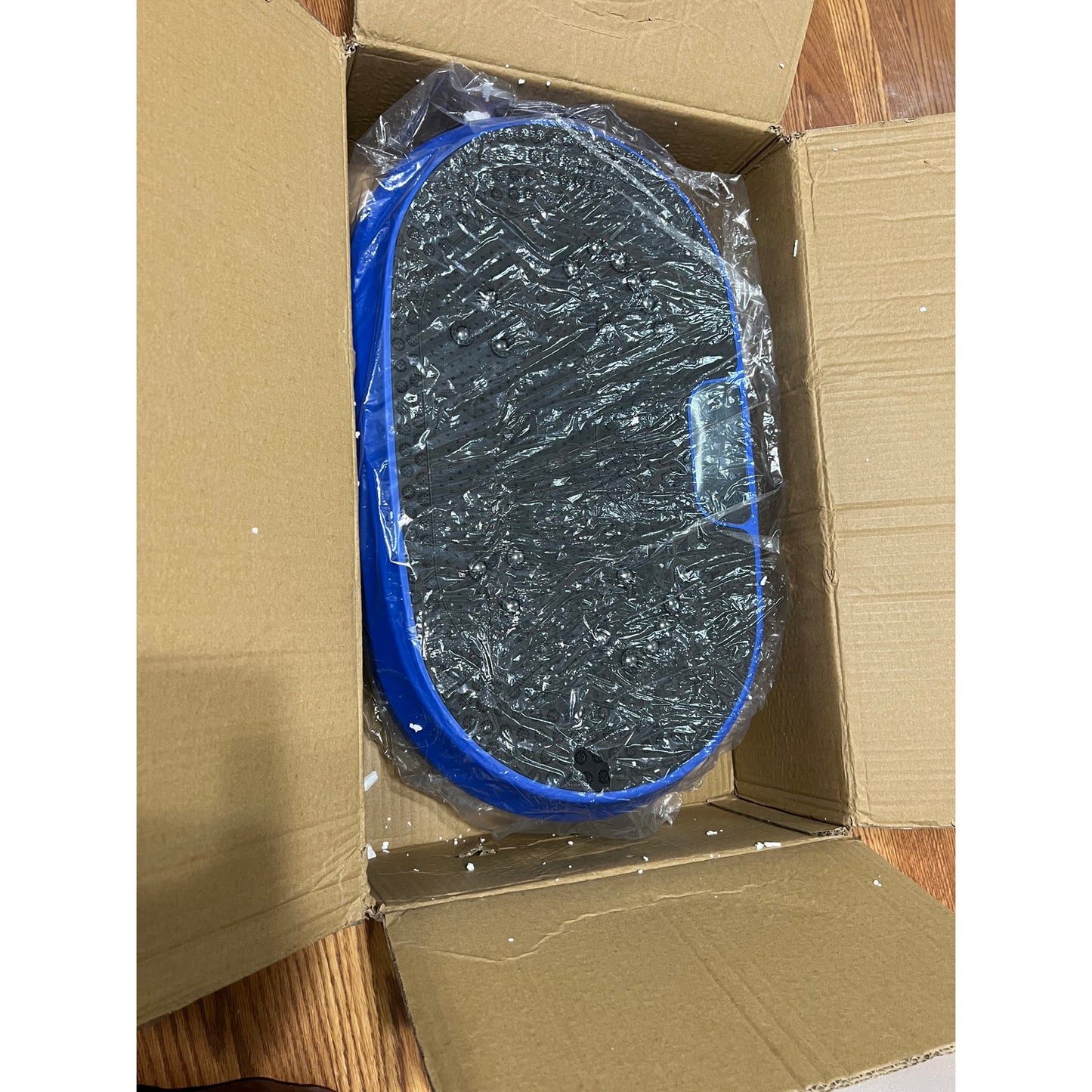 HVX Vibration Plate Exercise Machine for Lymphatic Drainage, Vibrating-Blue