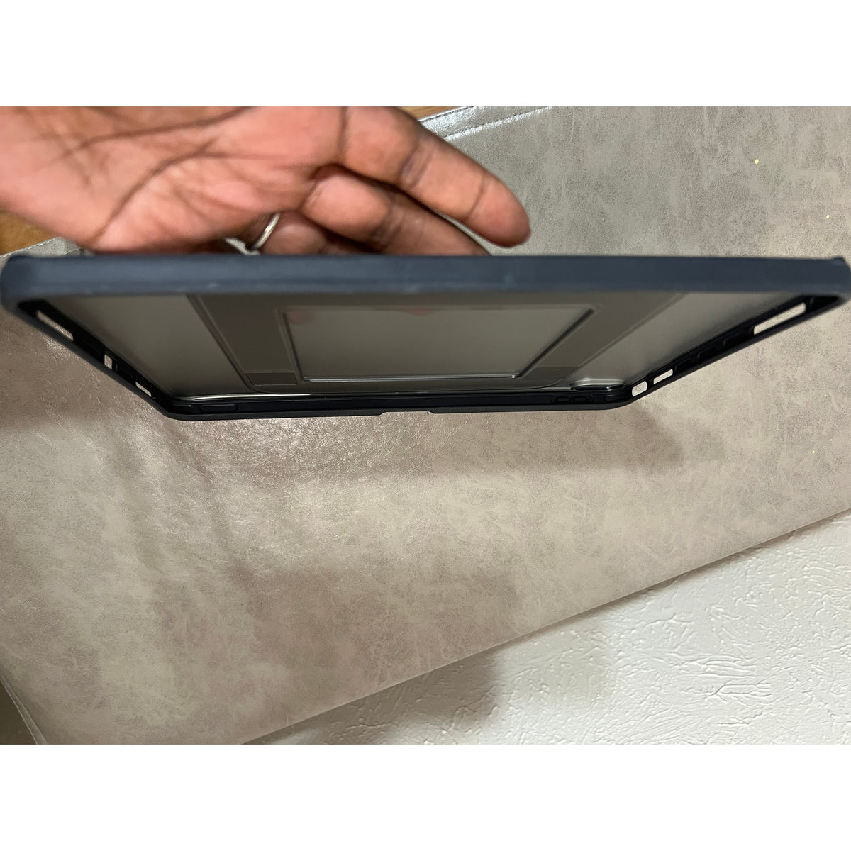 TORRAS Ostand K1 Guardian for iPad Air 11 inch Case w/Stand M4/M3/M2, Black