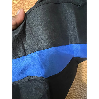 LAINLOY 2 pc Car Seat Covers, Breathable Seat Protectors, Anti-Slip Driver Seat Cover, Comfortable Front Seat Cover Set Universal Fit For Truck, SUV, Sedan, Airbag Compatible (Black&Blue).