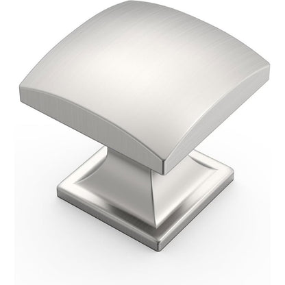 Amerdeco 10 Pack 1-1/3 Inch Brushed Satin Nickel Cabinet Knobs And Pulls-Single