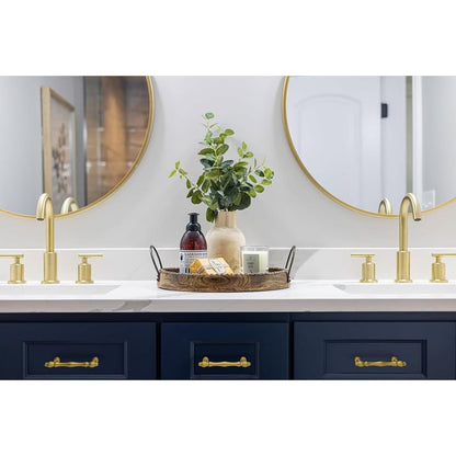 BEROSSA 9 Pack 3 Inch Brushed Gold Cabinet Pulls Gold CabinetHandle-Brushed Gold