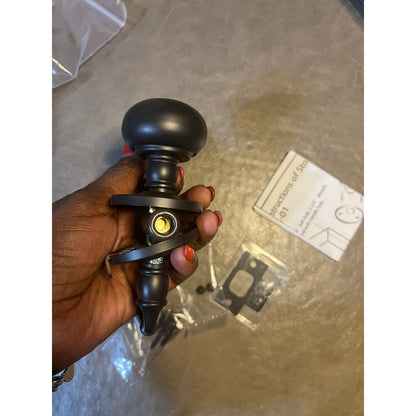 QCAA Solid Brass Storm Door Latch, Oil Rubbed Bronze US10B,Made In Taiwan,1 Pack