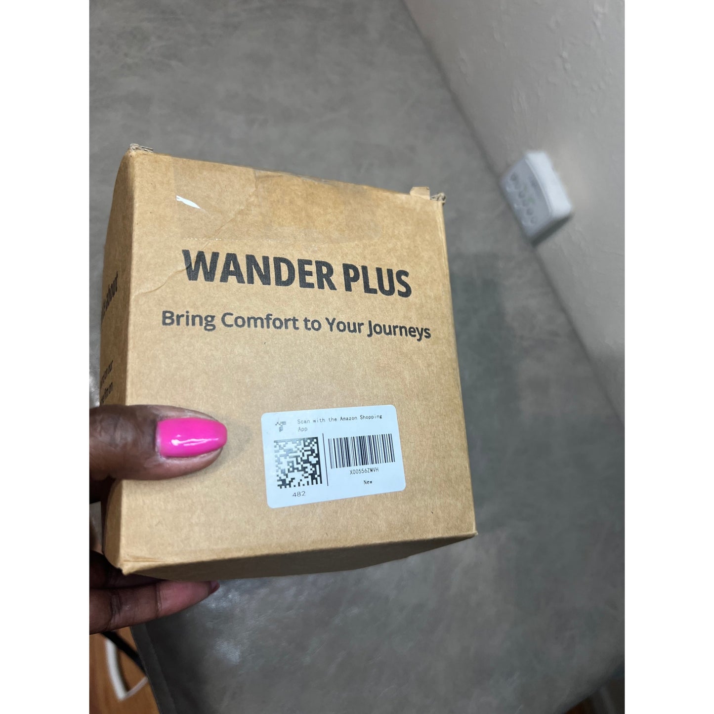 WANDER+ Memory Foam Travel Neck Pillow - Purple