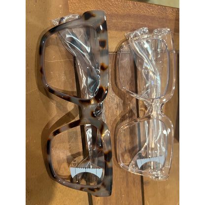 OPTOFENDY Progressive Multifocal Reading Glasses For Women Men,2 Pack Multicolor