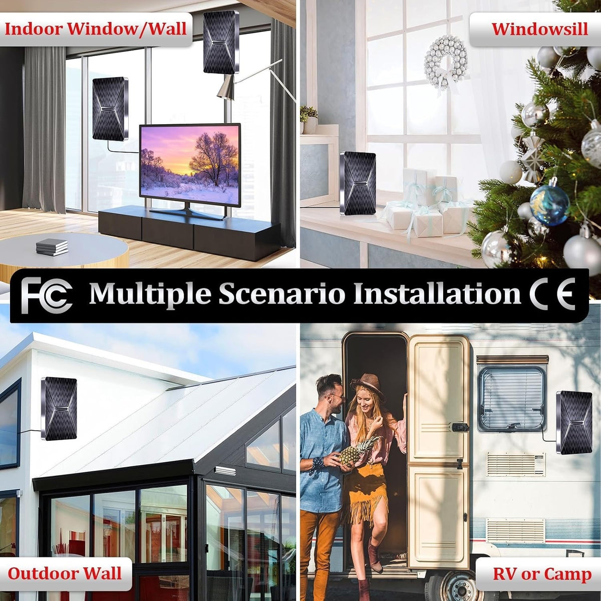 2026 Upgraded Indoor TV Antenna Up to 5000+ Miles Range